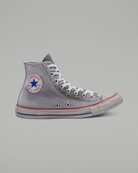 Tenis Converse Chuck Taylor All Star Lona Smoke Cano Alto Masculino Cinzentas Branco | PT I07804T